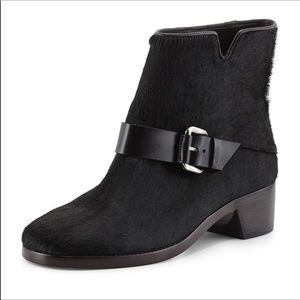 10 Crosby Derek Lam Charlotte Calf Hair Ankle Boots Size 7M